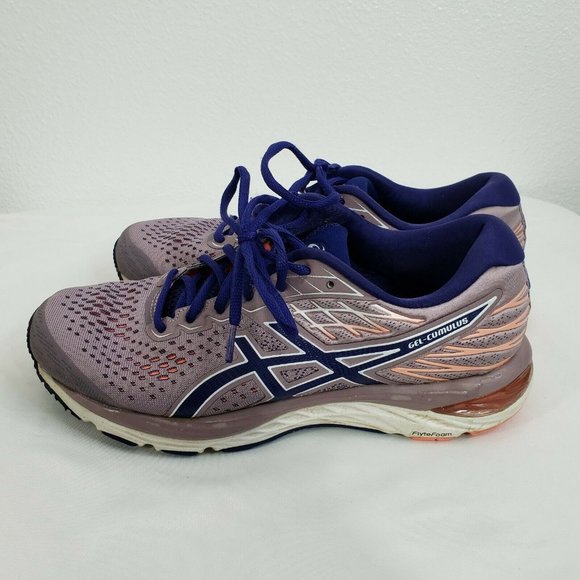 Asics Women’s Gel Cumulus 21 1012A468 purple Blue Running Shoes Lace Up Size 9.5 - Picture 5 of 10